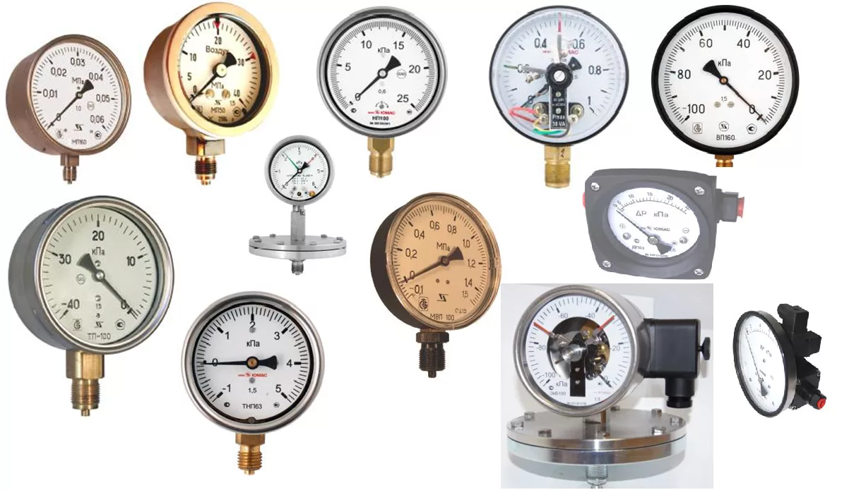 Манометры, мановакууметры, дифманометры