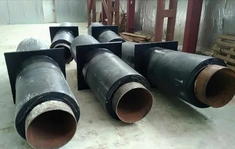 Неподвижные опоры трубопроводов в ППУ