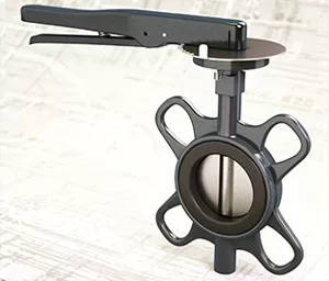 Поворотно-регулирующий затвор ПРЗэ Ду200 Ру16 с электроприводом ЭТМ-20