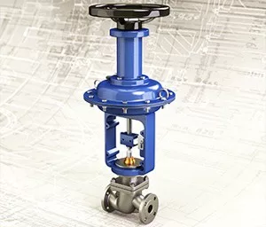 Клапан отсечной односедельный 22нж32п (НЗ) Ду50 Ру40 с МИМ 250