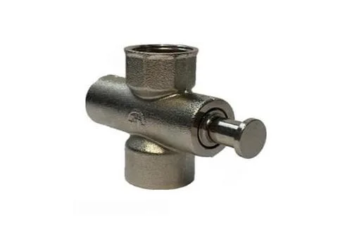 Кран латунный кнопочный для манометра 68 мм G1/2 Ру 1,6