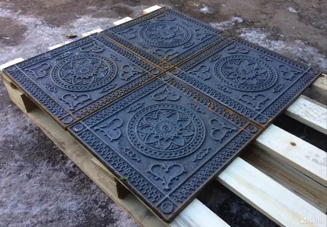 Плитка чугунная квадратная ПП-400